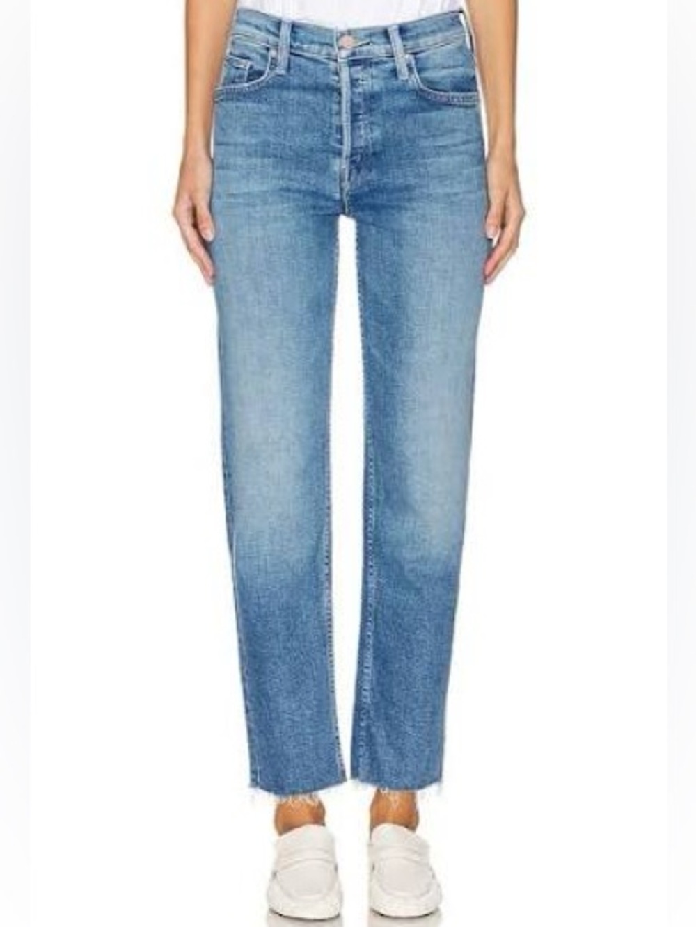 Mother The Tomcat Flood Fray Jeans Flag Me Down Wash Size 25